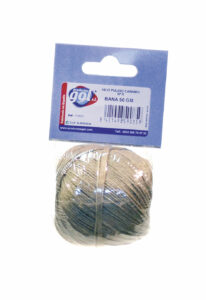 Ovillo hilo pulido cañamo natural GOL